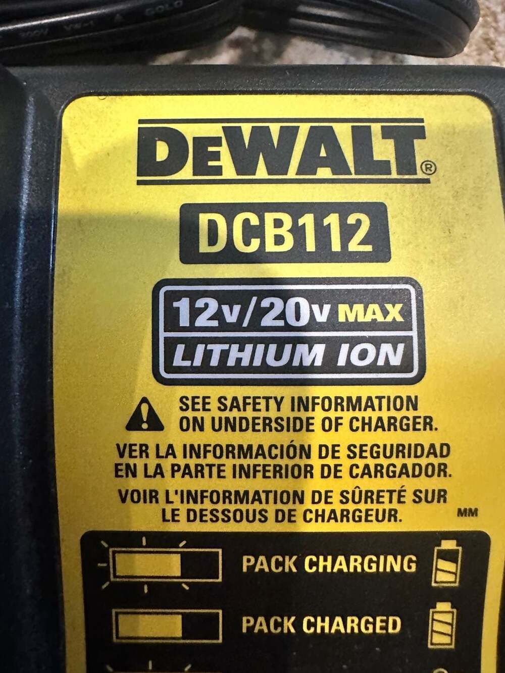 Dewalt 12V 20V Max Lithium Ion Battery Charger